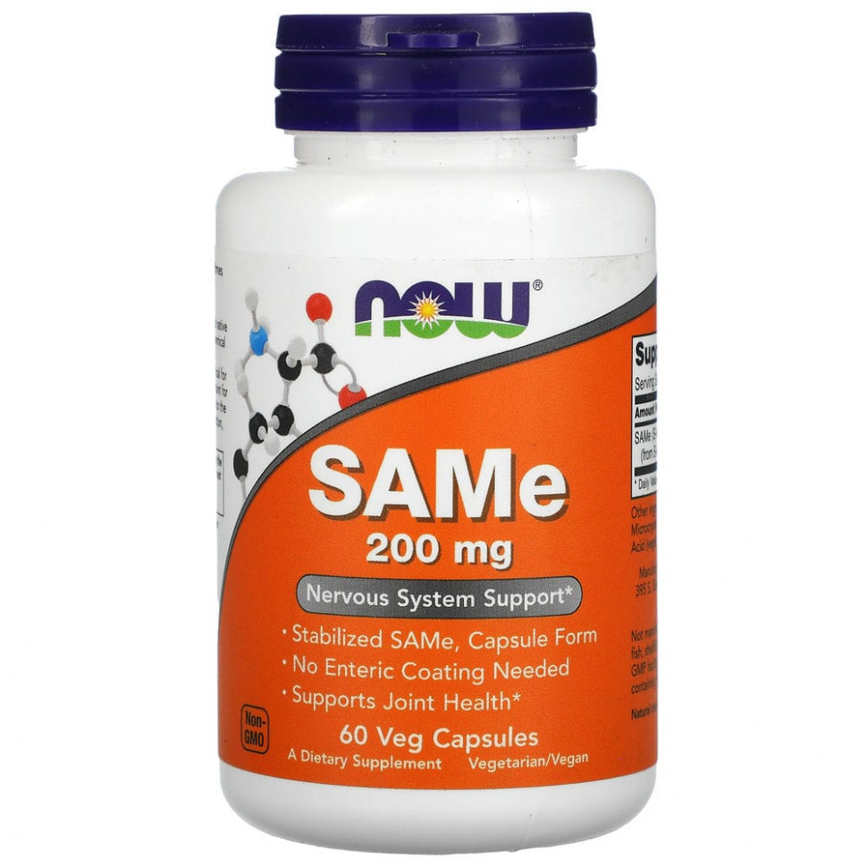   NOW Foods, SAMe, 200 , 60     -     , -  