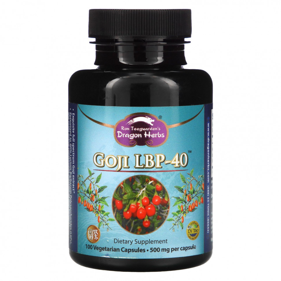   Dragon Herbs, Goji LBP-40, 500 , 100     -     , -,   