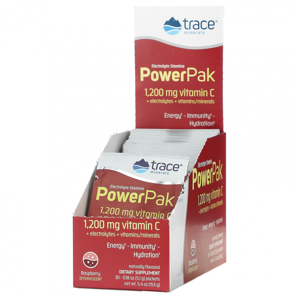   Trace Minerals , Electrolyte Stamina PowerPak, , 30   5,1  (0,18 )   -     , -,   