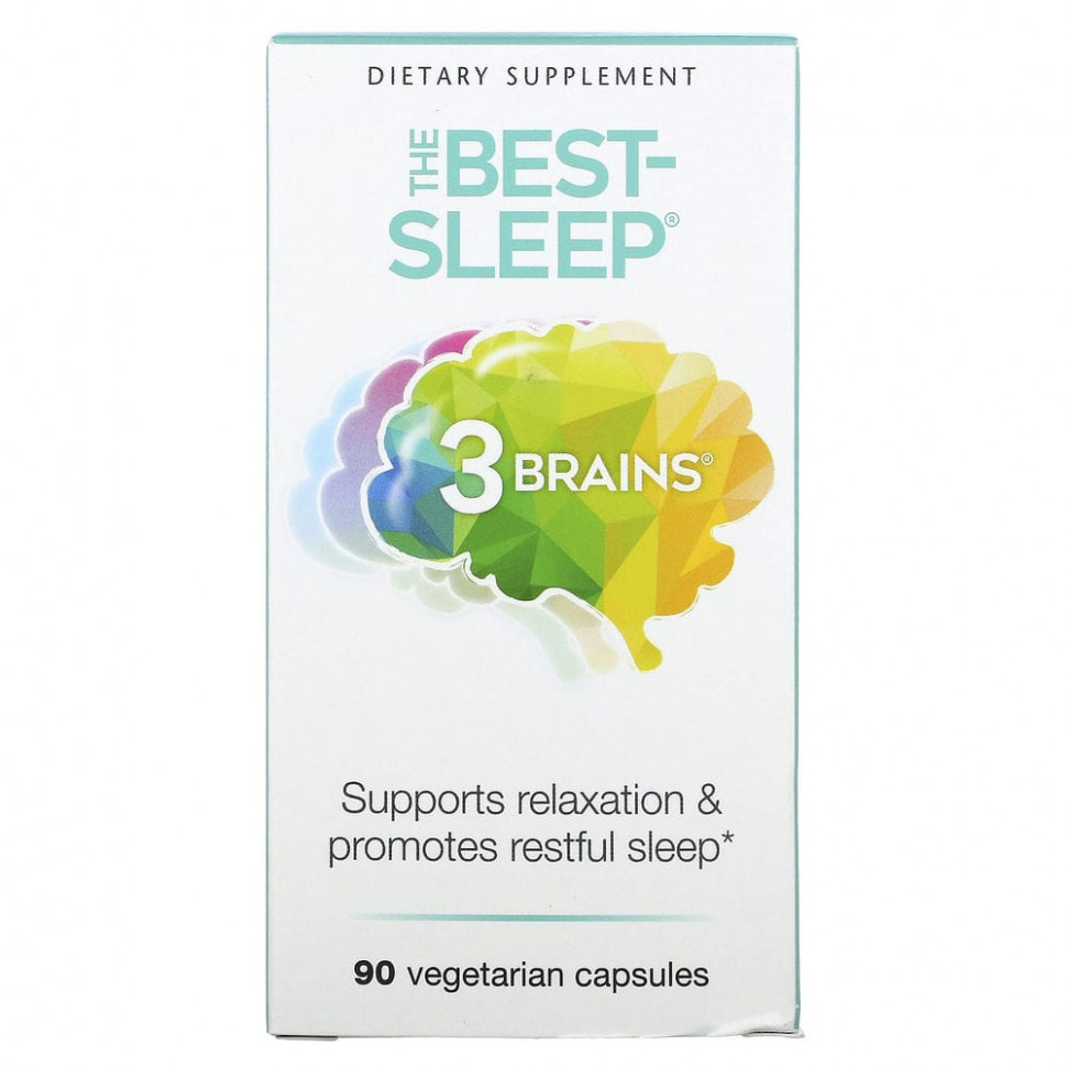   Natural Factors, 3 Brains, The Best-Sleep, 90     -     , -,   