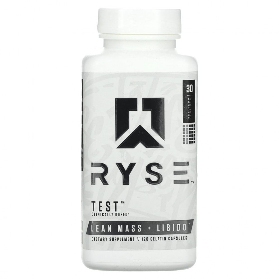  Ryse Supps, Test,    , 120    IHerb ()