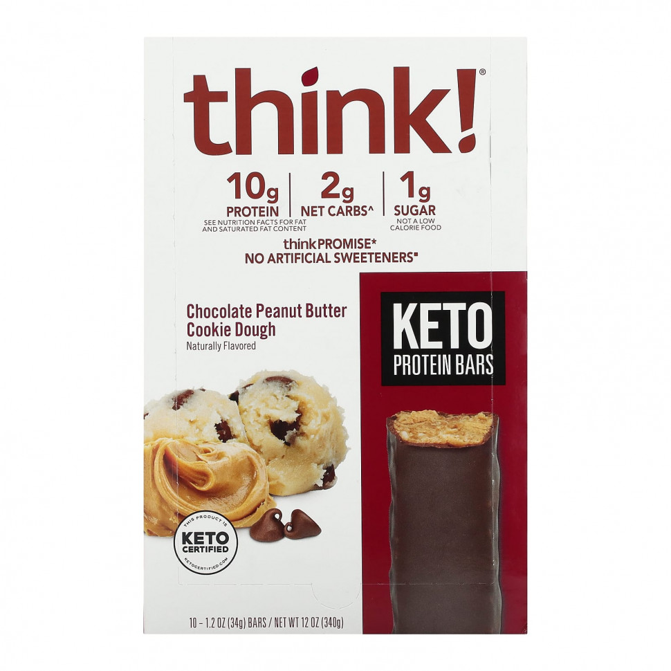   Think !, Keto Protein Bars,       , 10 , 34  (1,2 )    -     , -  