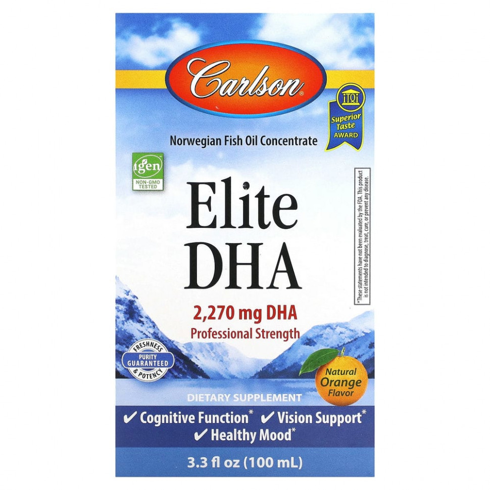   Carlson Labs, Elite DHA   , 2270 , 100  (3,3 . )   -     , -,   