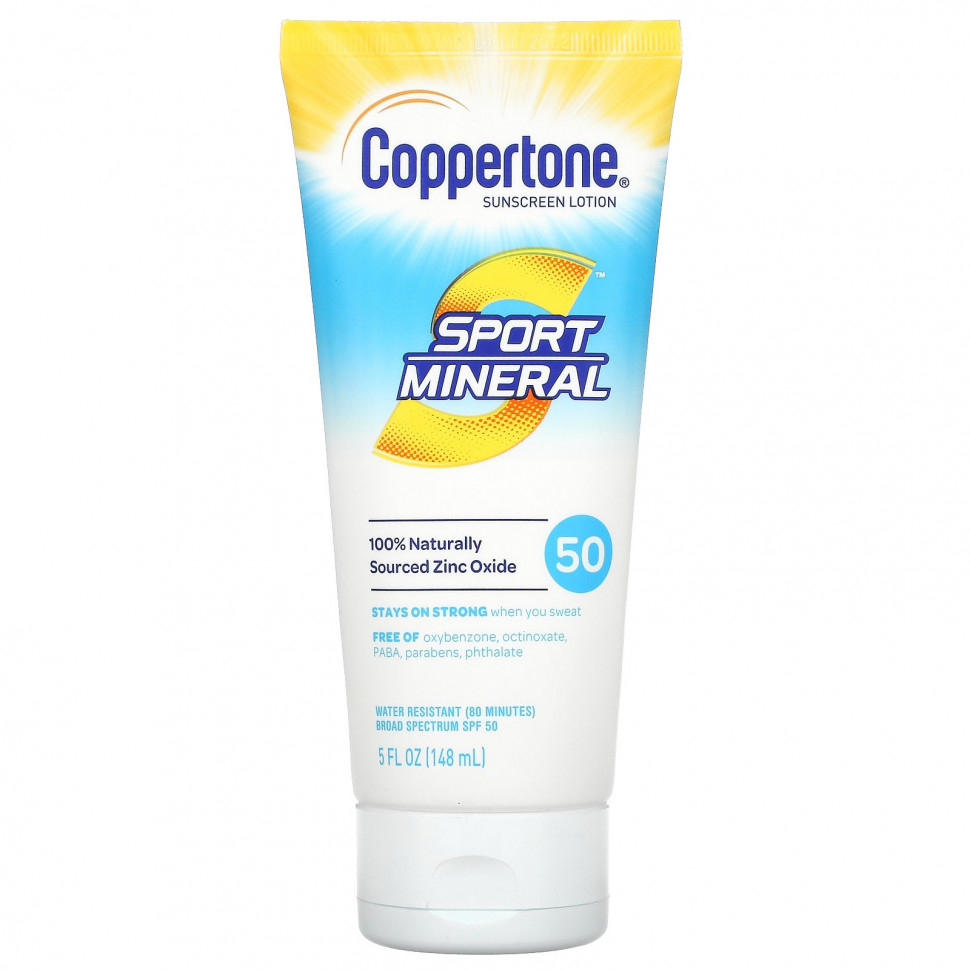   Coppertone, Sport Mineral,  , SPF 50, 5   (148 )   -     , -  