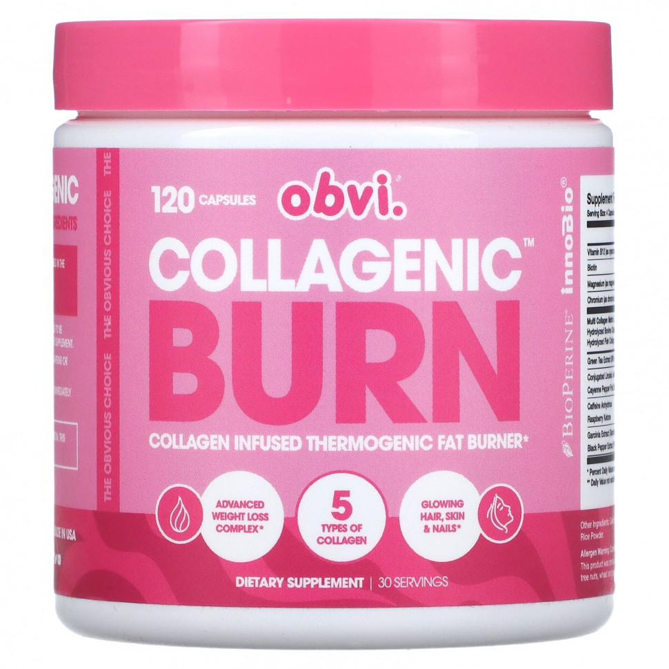   Obvi, Collagenic Burn, 120    -     , -  