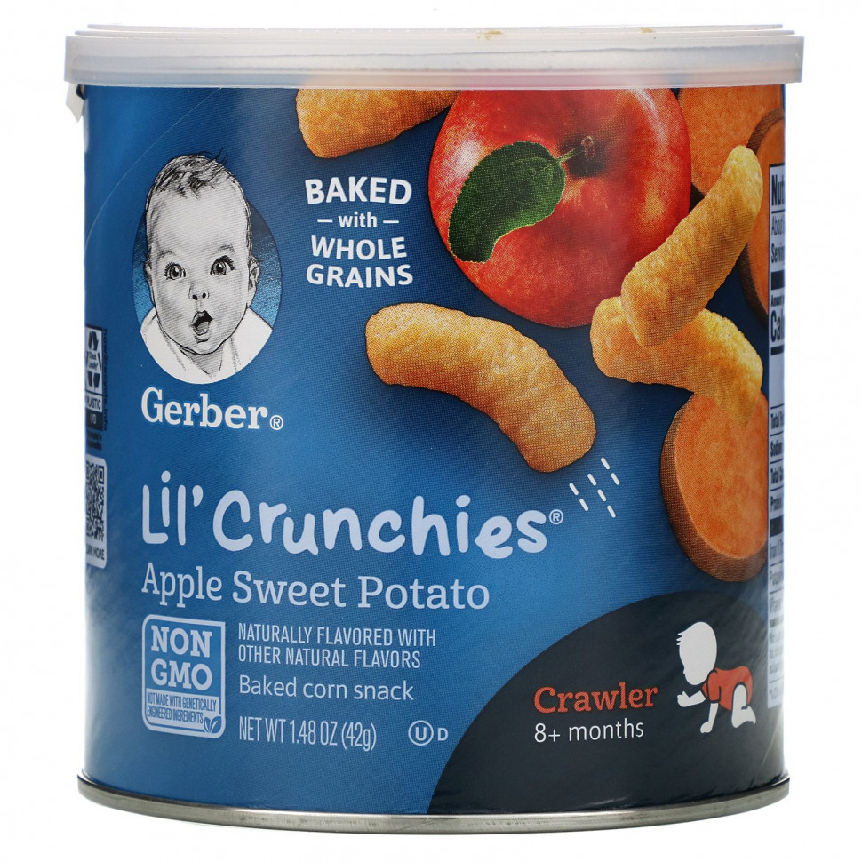   Gerber, Lil 'Crunchies,     8 ,   , 42  (1,48 )   -     , -  