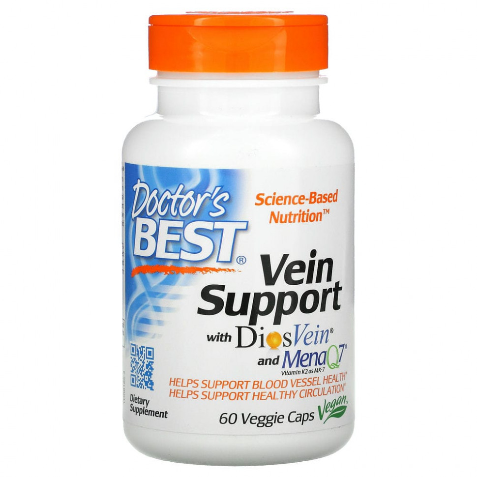 Doctor's Best, Vein Support,     DiosVein  MenaQ7, 60    IHerb ()