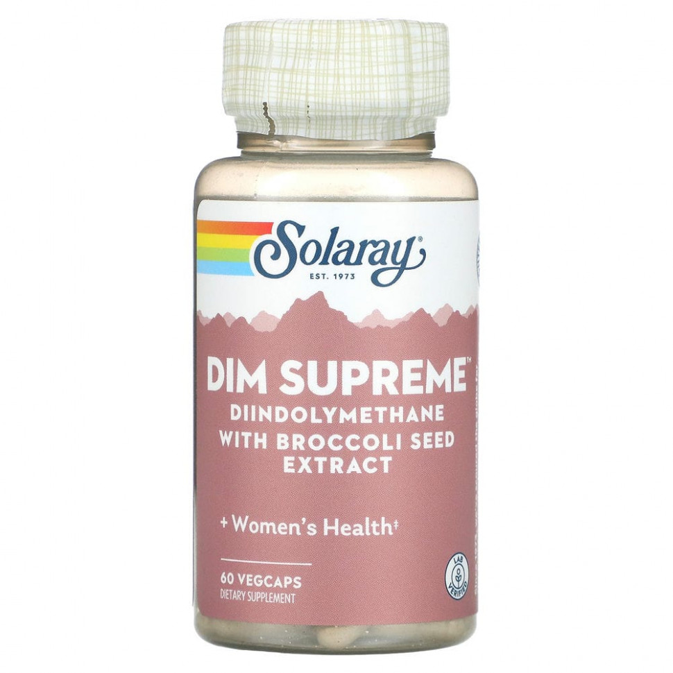  Solaray, DIM Supreme, , 60   VegCaps  IHerb ()