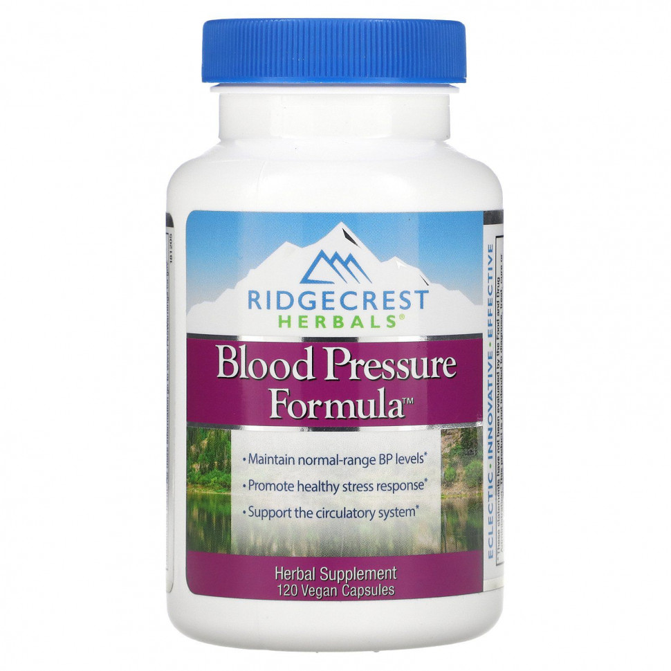   RidgeCrest Herbals, Blood Pressure Formula, 120     -     , -  