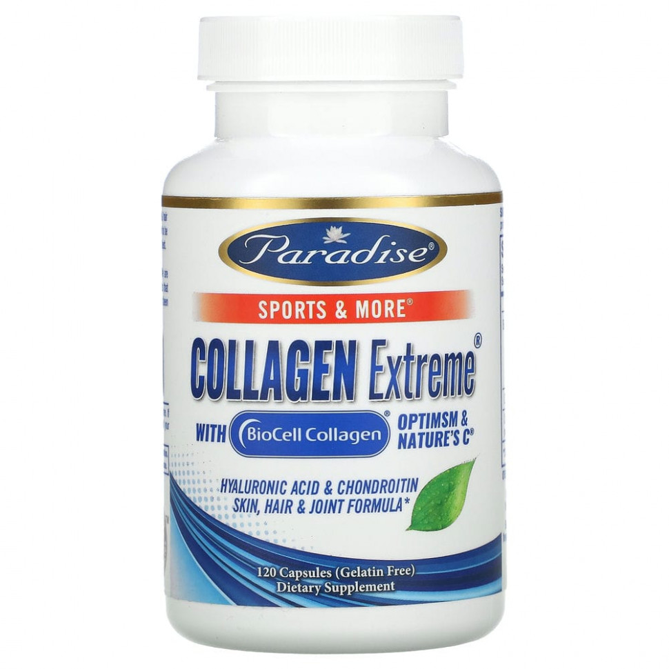   Paradise Herbs, Collagen Extreme   BioCell, OptiMSM    C, 120    -     , -  