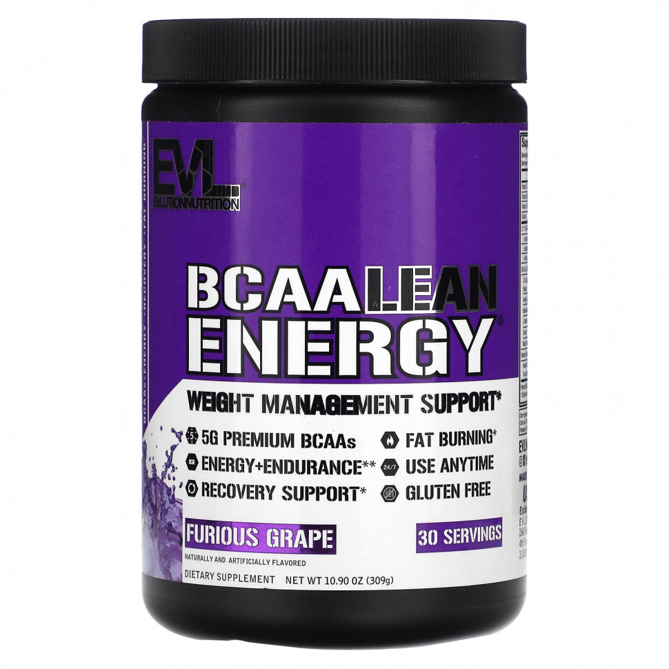   EVLution Nutrition, BCAA LEAN ENERGY,  , 309  (10,9 )   -     , -  