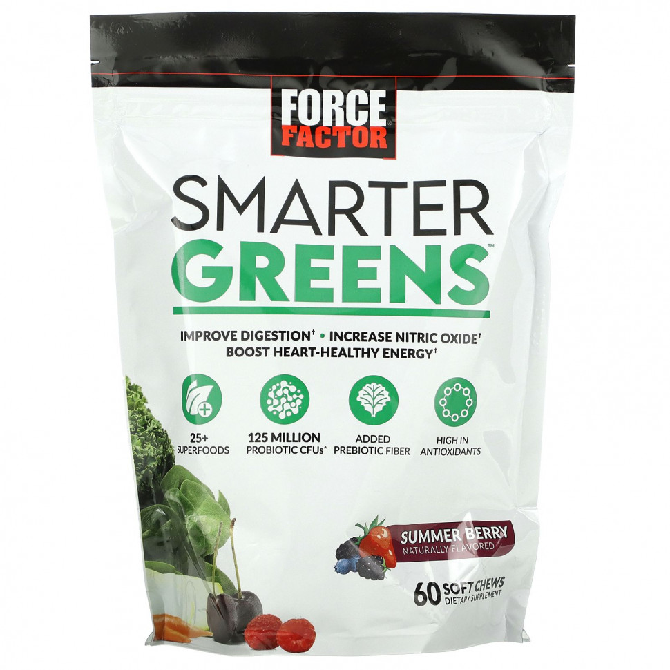   Force Factor, Smarter Greens,  , 60     -     , -  