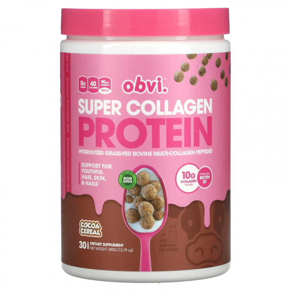   Obvi, Super Collagen Protein, -, 390  (13,79 )   -     , -  