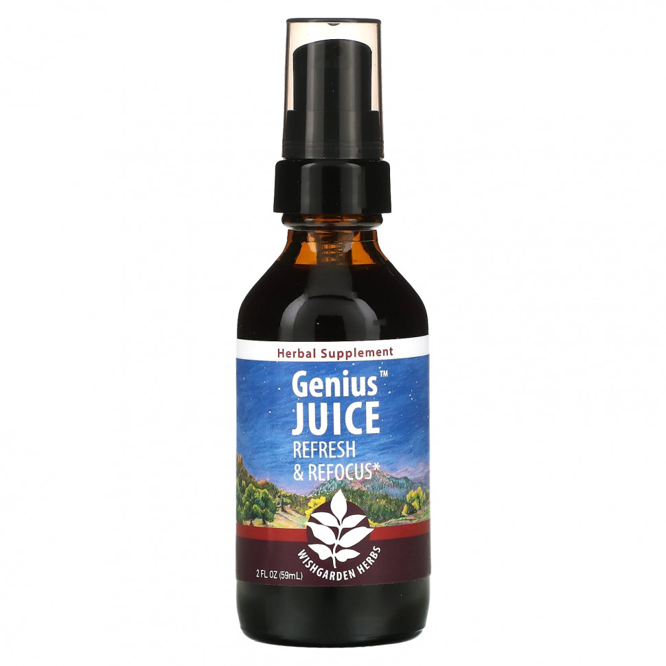   WishGarden Herbs, Genius Juice, Refresh & Refocus, 59  (2 . )   -     , -  