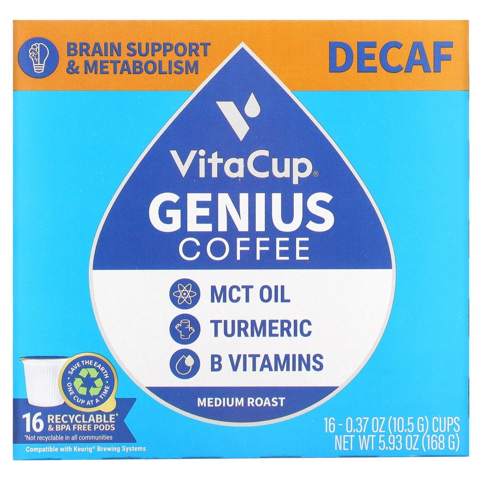  VitaCup, Genius Coffee,  ,  , 16   10,5  (0,37 )  IHerb ()