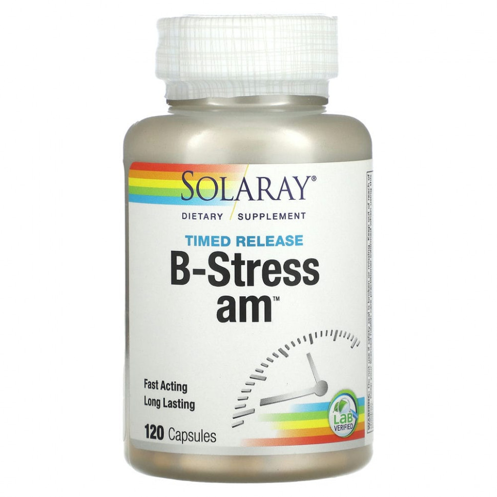   Solaray, B-Stress AM   , 120    -     , -,   