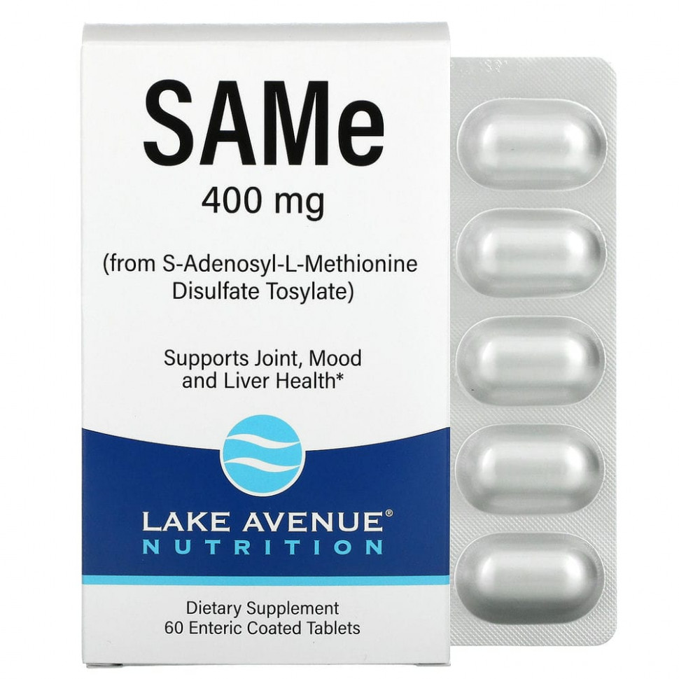   Lake Avenue Nutrition, SAMe (S--L-  ), 400 , 60    -     , -  