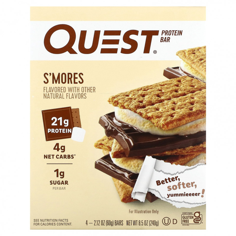   Quest Nutrition,  , S'Mores, 4 , 60  (2,12 )    -     , -  