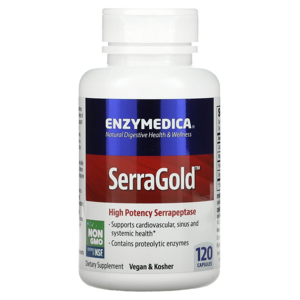   Enzymedica, SerraGold,  , 120    -     , -  