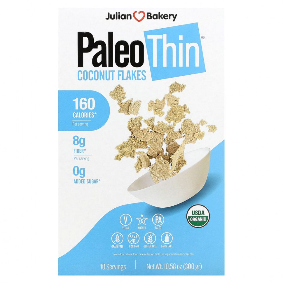   Julian Bakery, Paleo Thin,  , 300  (10,58 )   -     , -,   