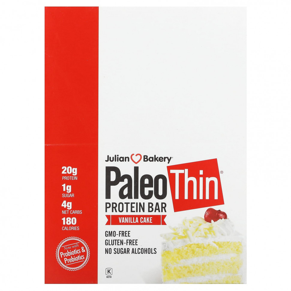   Julian Bakery, Paleo Thin Protein Bar,  , 12 , 62  (2,19 )   -     , -,   