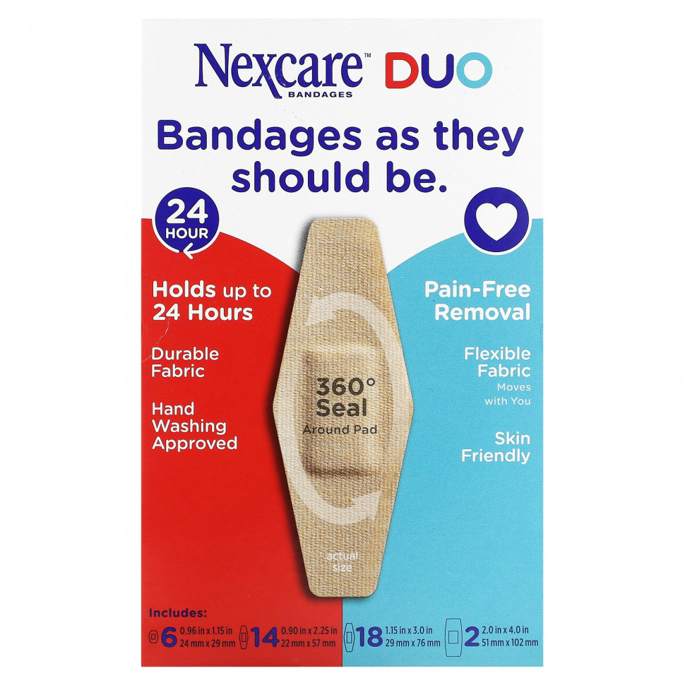   Nexcare, Duo Bandages, 40     -     , -,   