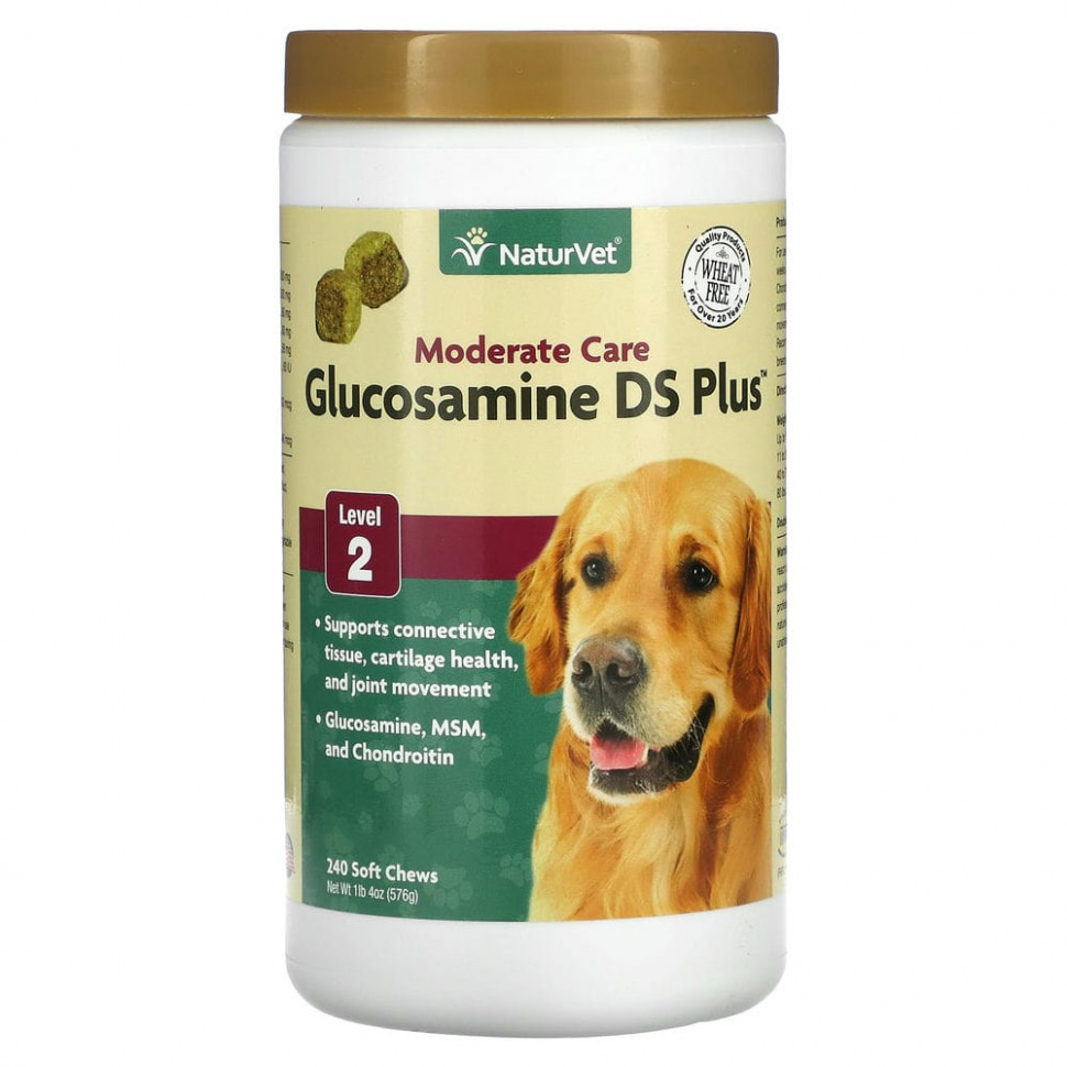   NaturVet, Glucosamine DS Plus,  ,  2, 240  , 576  (1  4 )   -     , -,   