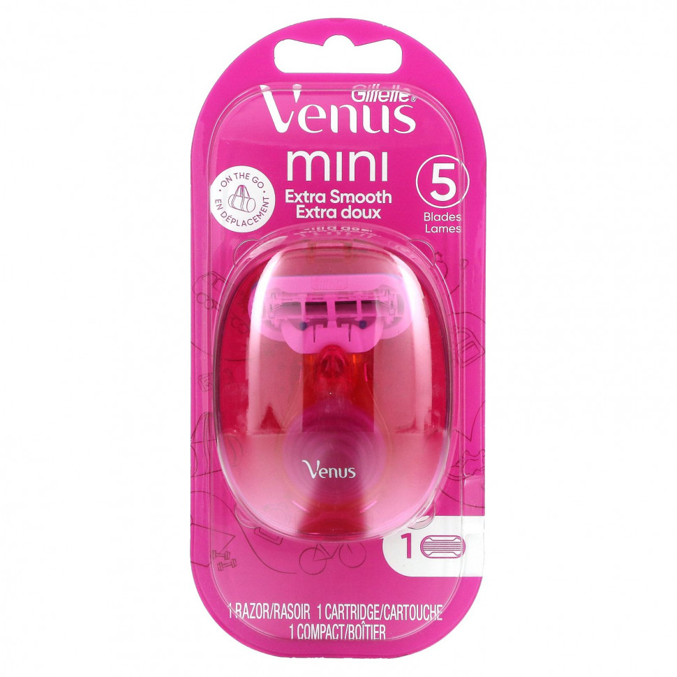   Gillette, Venus, Snap with Avec, Extra Smooth, 1 , 1 , 1    -     , -  