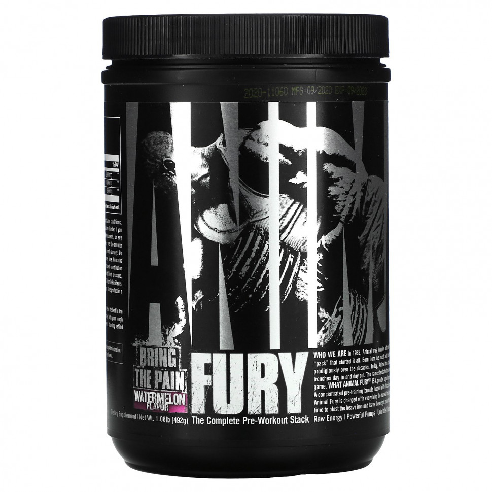   Universal Nutrition, Animal Fury,   , , 492  (1,08 )   -     , -  