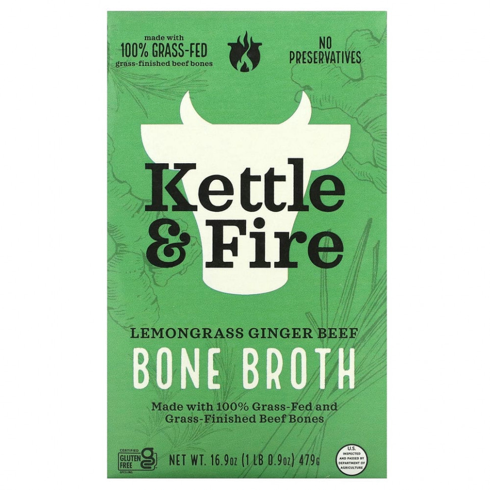   Kettle & Fire, Bone Broth,     , 479  (16,9 )   -     , -  