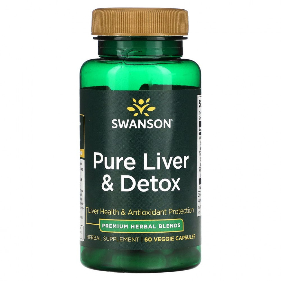   Swanson, Pure Liver & Detox, 60     -     , -  