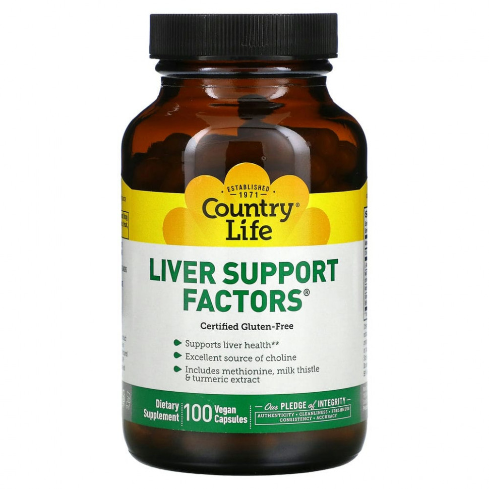   Country Life, Liver Support Factors, 100     -     , -  