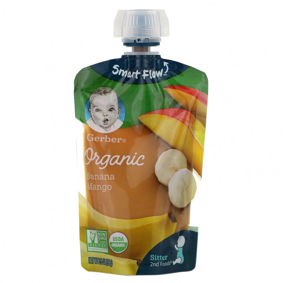   Gerber, Smart Flow, Organic,   , 99  (3,5 )   -     , -  