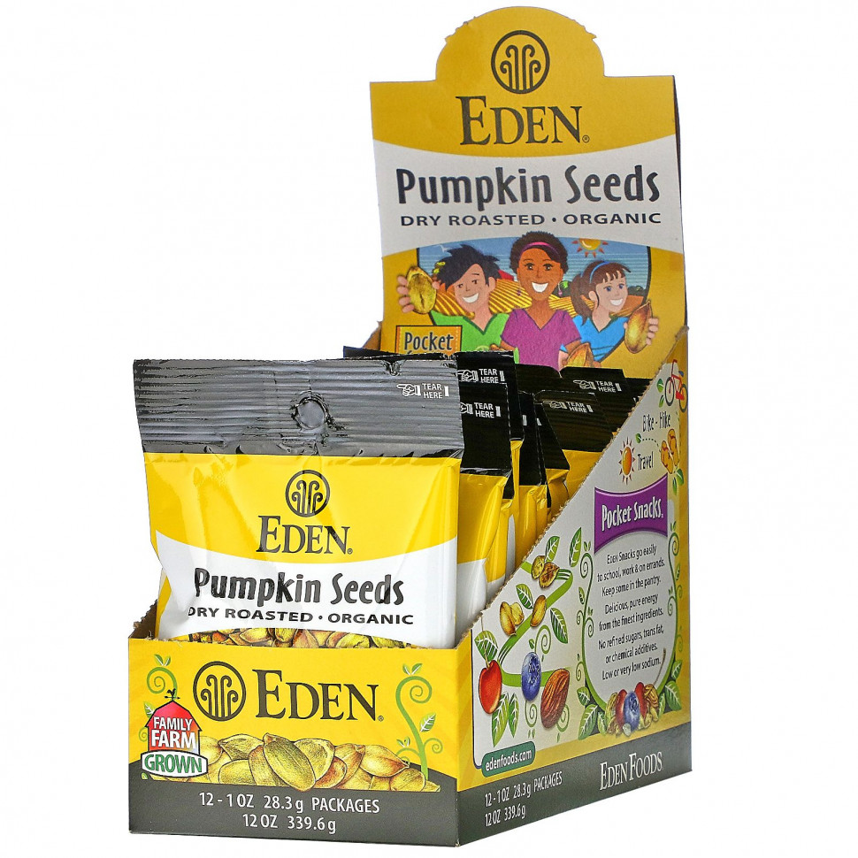   Eden Foods, Organic, Pocket snacks,  ,  , 12 , 1  (28,3 )    -     , -  