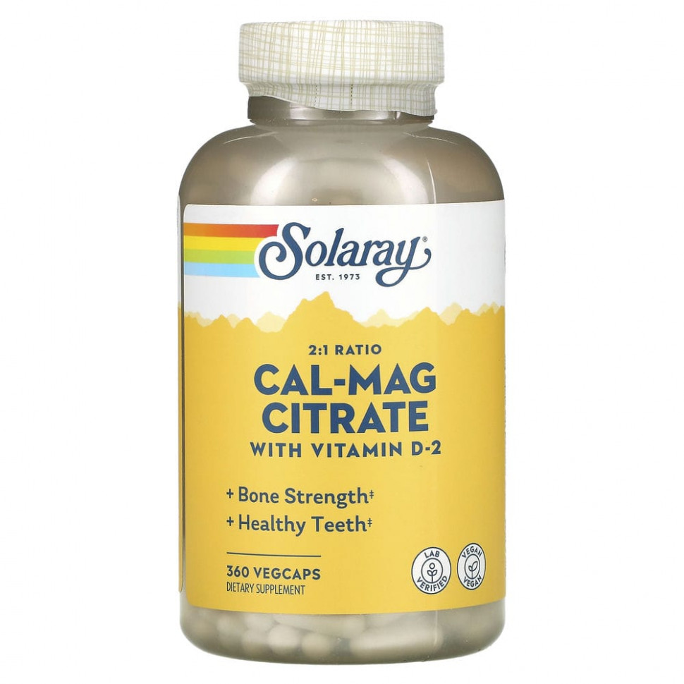   Solaray, Cal-Mag  2: 1, 360     -     , -,   