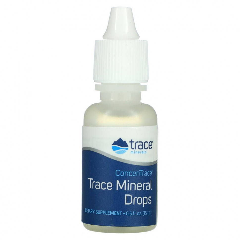  Trace Minerals , ConcenTrace Trace Mineral Drops, 0.5 fl oz (15 ml)  IHerb ()