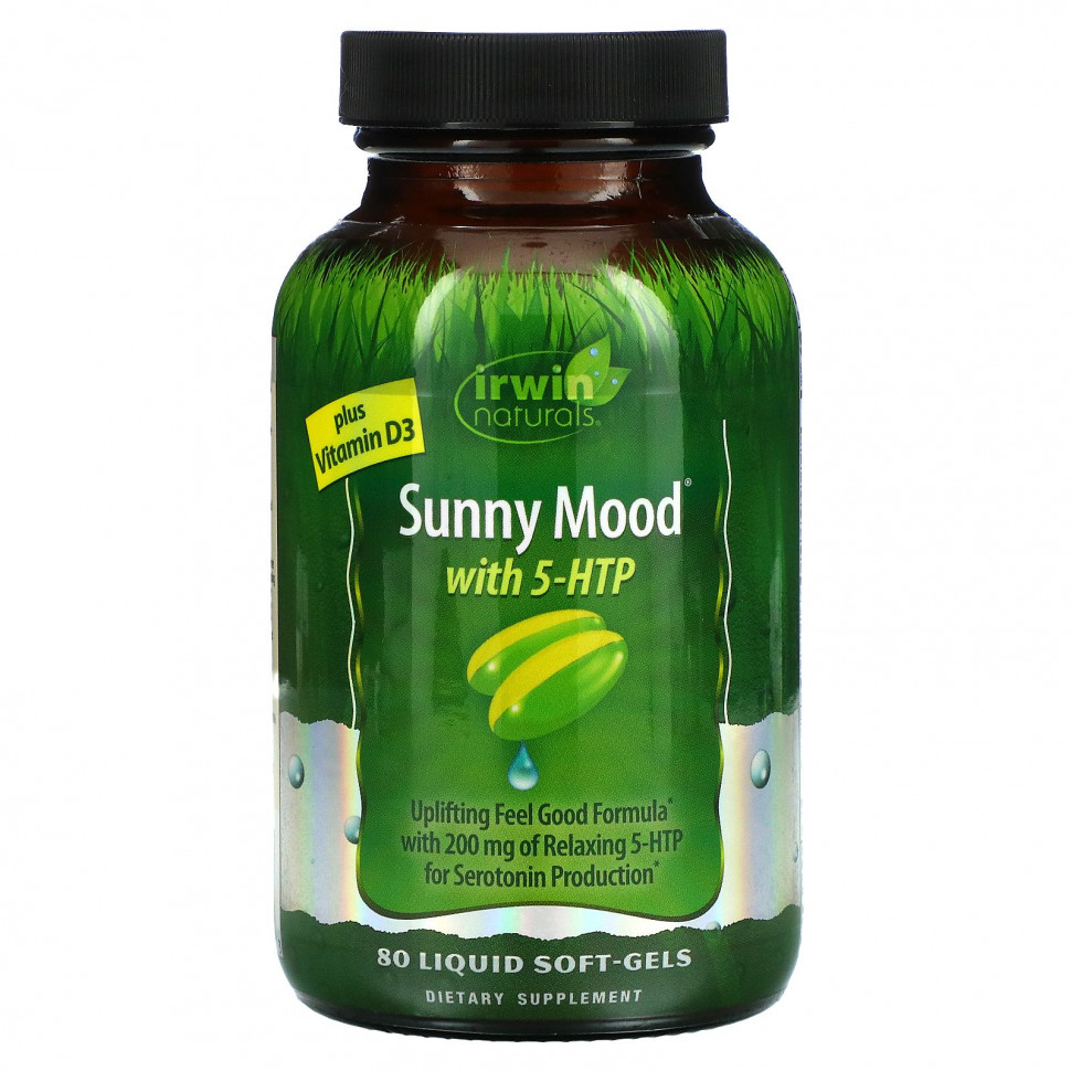   Irwin Naturals, Sunny Mood  5-HTP   D3, 80     -     , -,   