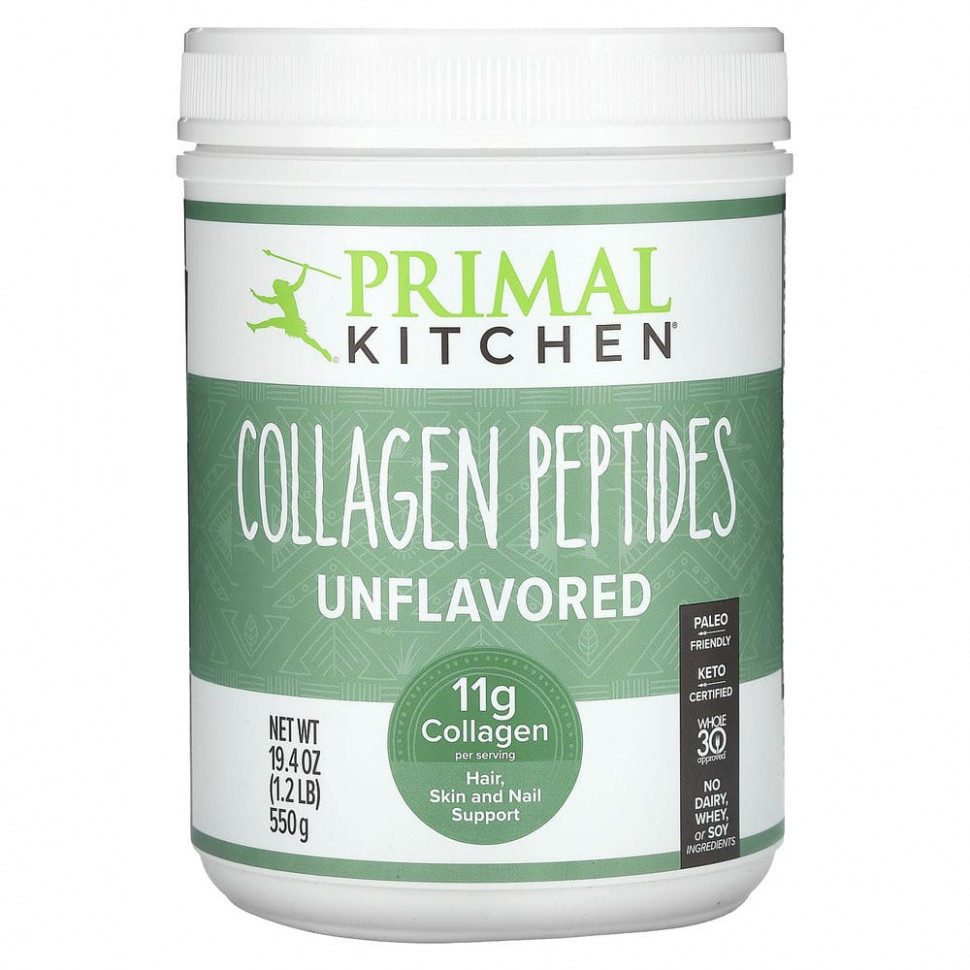   Primal Kitchen, Collagen Peptides, Unflavored , 1.2 lb (550 g)   -     , -  