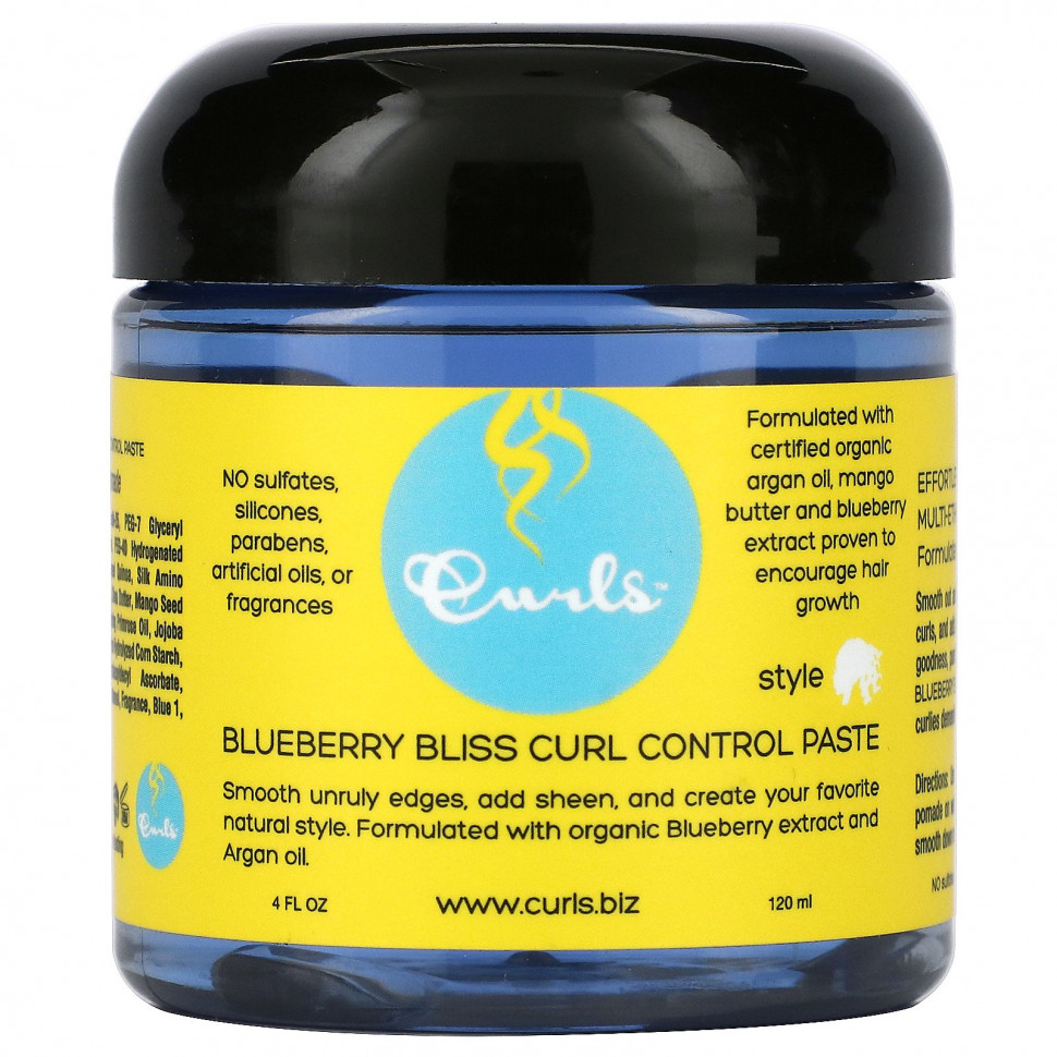   Curls, Curl Control Paste, Blueberry Bliss, 120  (4 . )   -     , -  