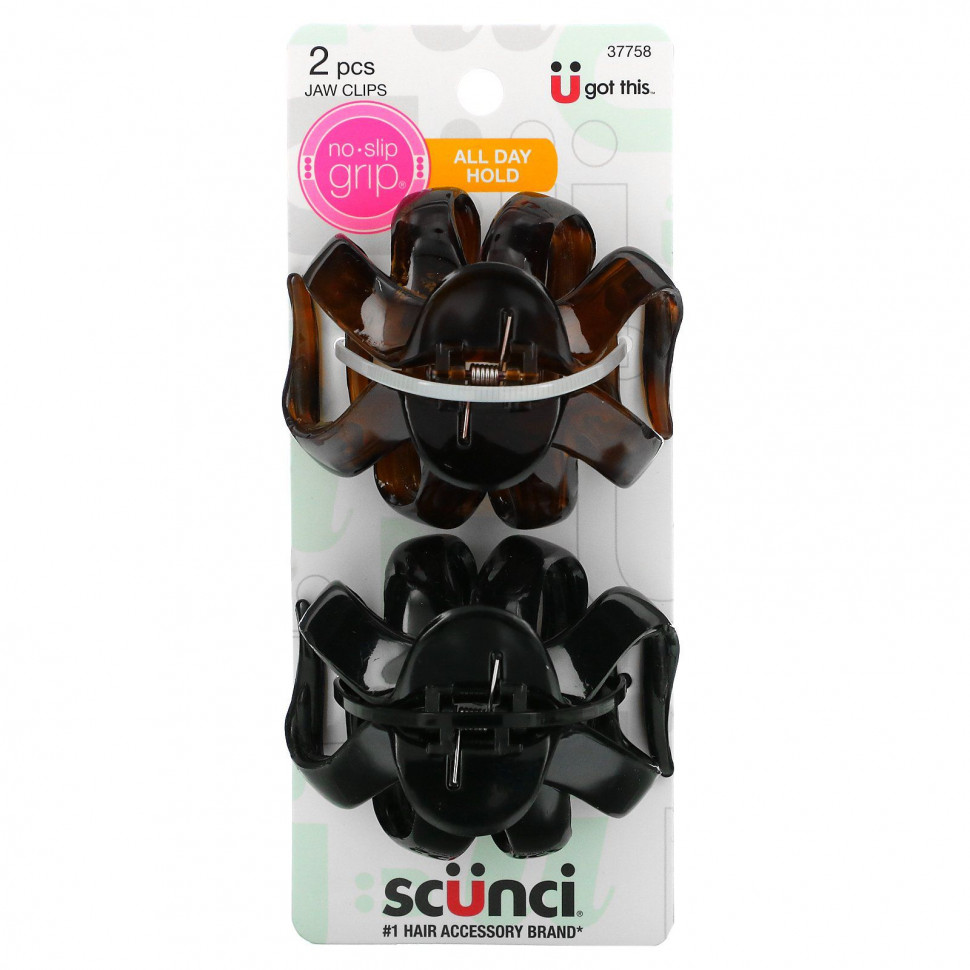   Scunci, - No Slip Grip,    , 2    -     , -  