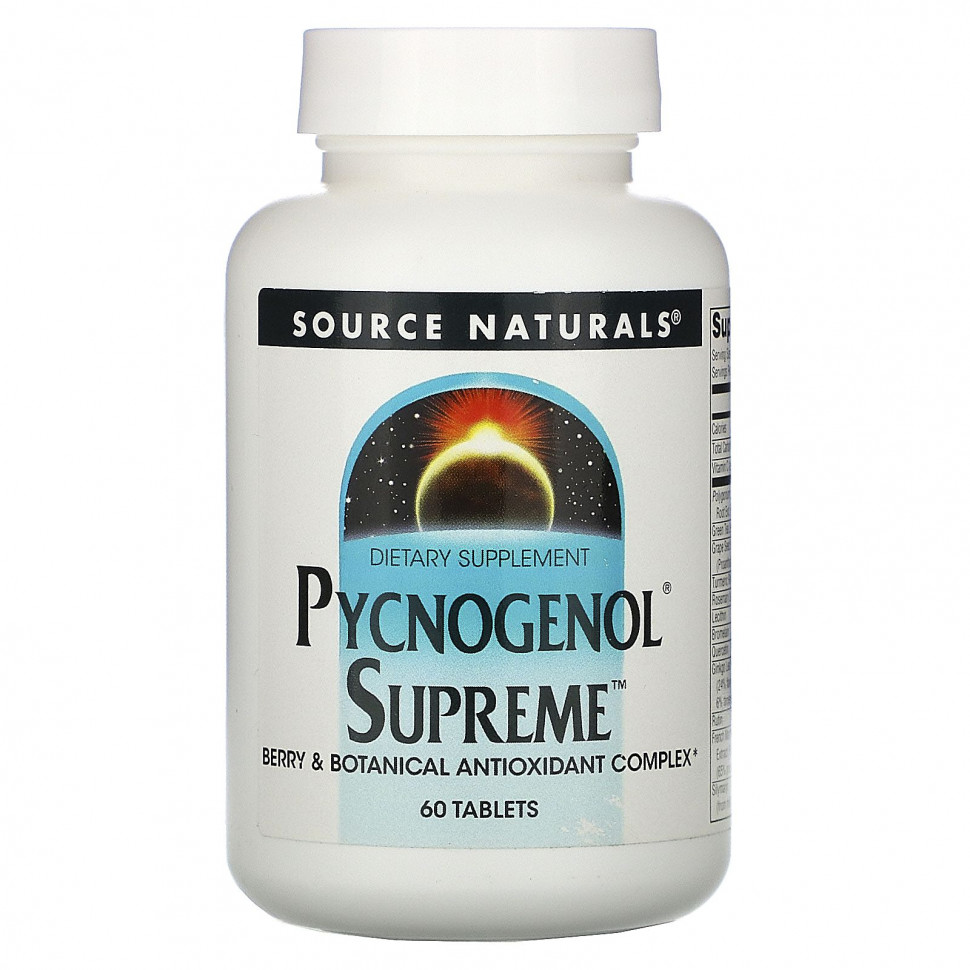   Source Naturals, Pycnogenol Supreme, 60    -     , -  