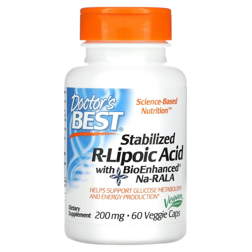   Doctor's Best,  R-   BioEnhanced Na-RALA, 200 , 60     -     , -  