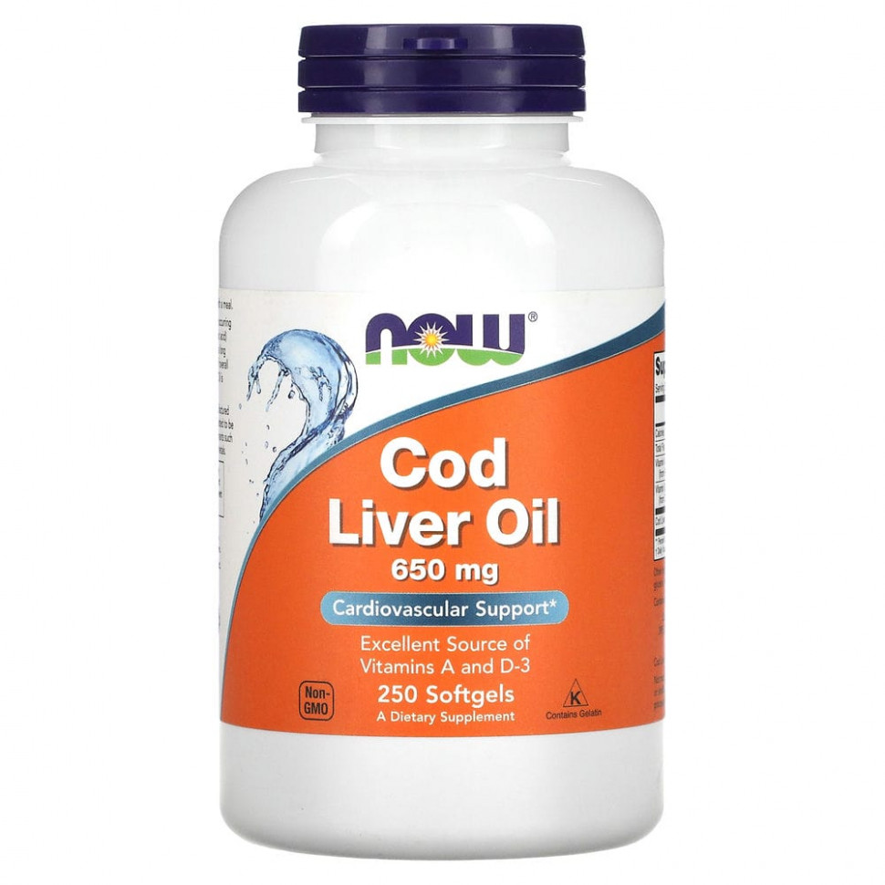   NOW Foods, Cod Liver Oil, 650 , 250      -     , -,   