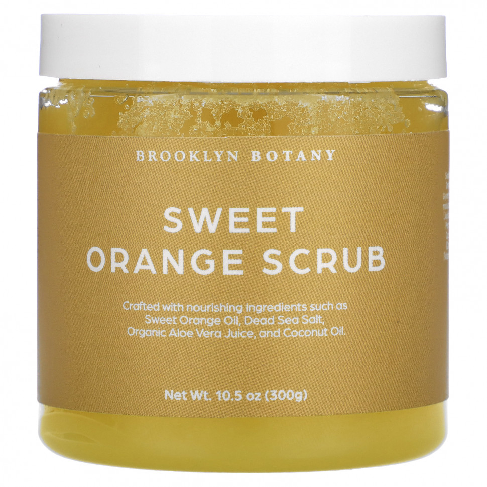   Brooklyn Botany, Sweet Orange Scrub, 10.5 oz (300 g)   -     , -  