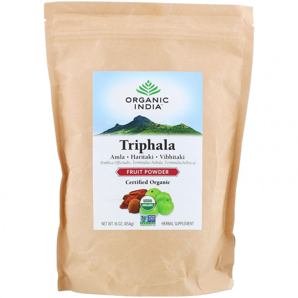   Organic India, Triphala,  , 454  (16 )   -     , -  