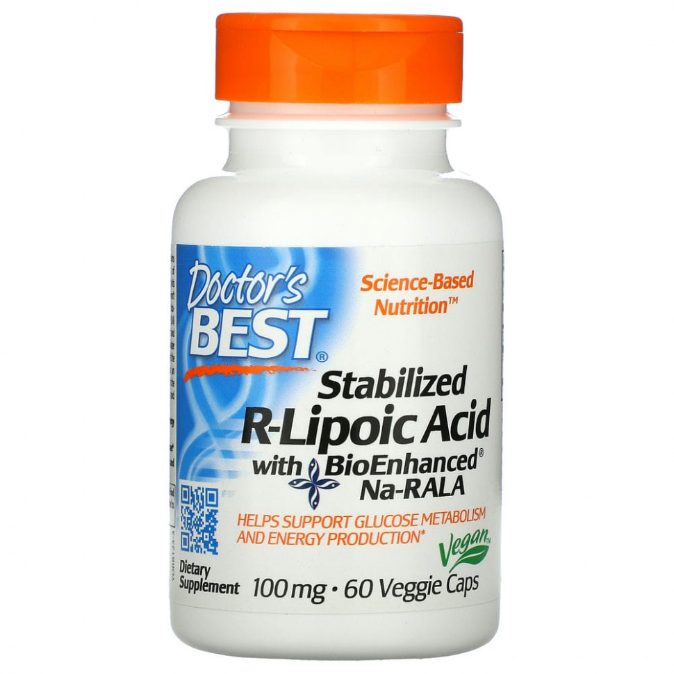   Doctor's Best,  R-   BioEnhanced Na-RALA, 100 , 60     -     , -  