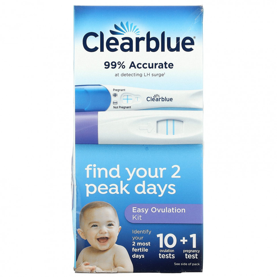   Clearblue, Easy Ovulation Kit, 10    + 1      -     , -  