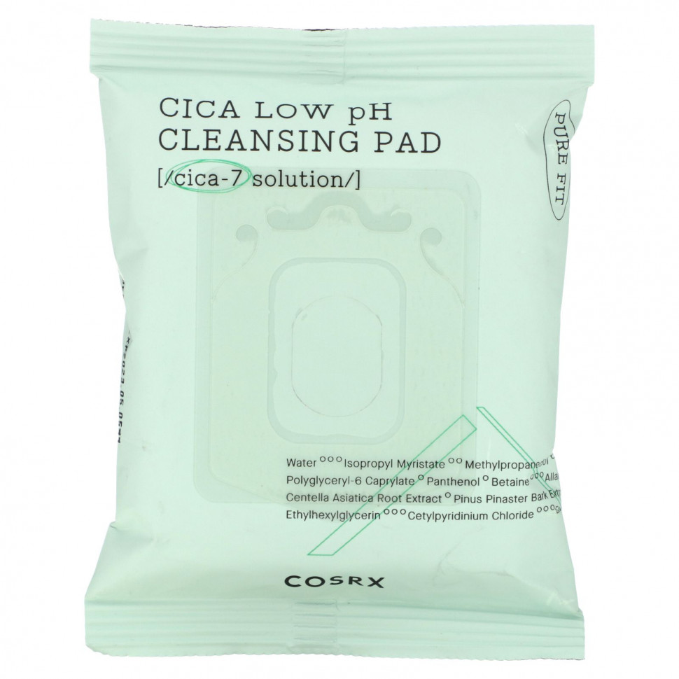   Cosrx, Cica Low pH Cleansing Pad, 30 , 85  (2,87 . )   -     , -,   