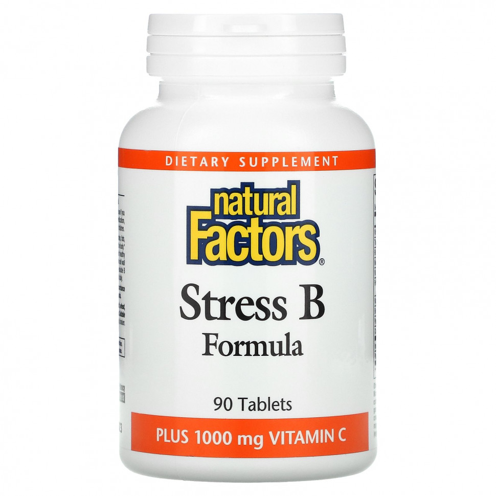   Natural Factors, Stress B Formula,  1000   C, 90    -     , -,   