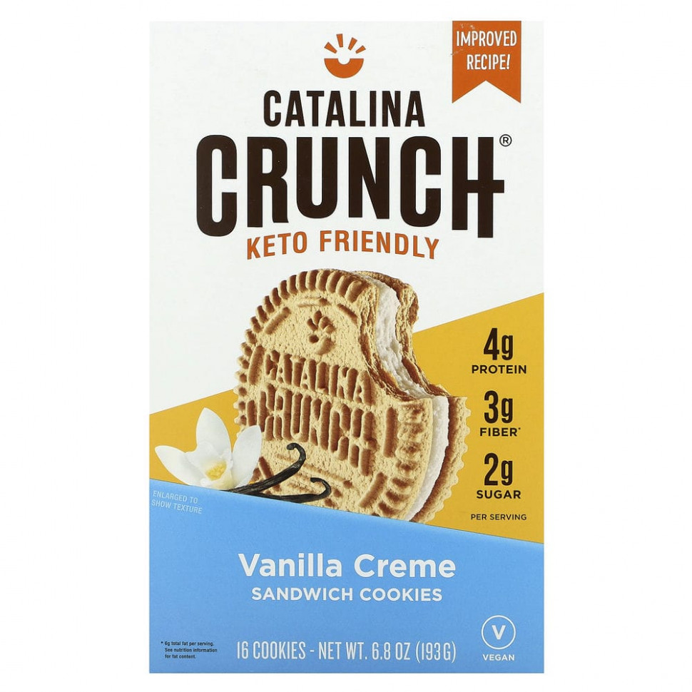   Catalina Crunch, Keto Sandwich Cookies,  , 16 , 193  (6,8 )   -     , -  